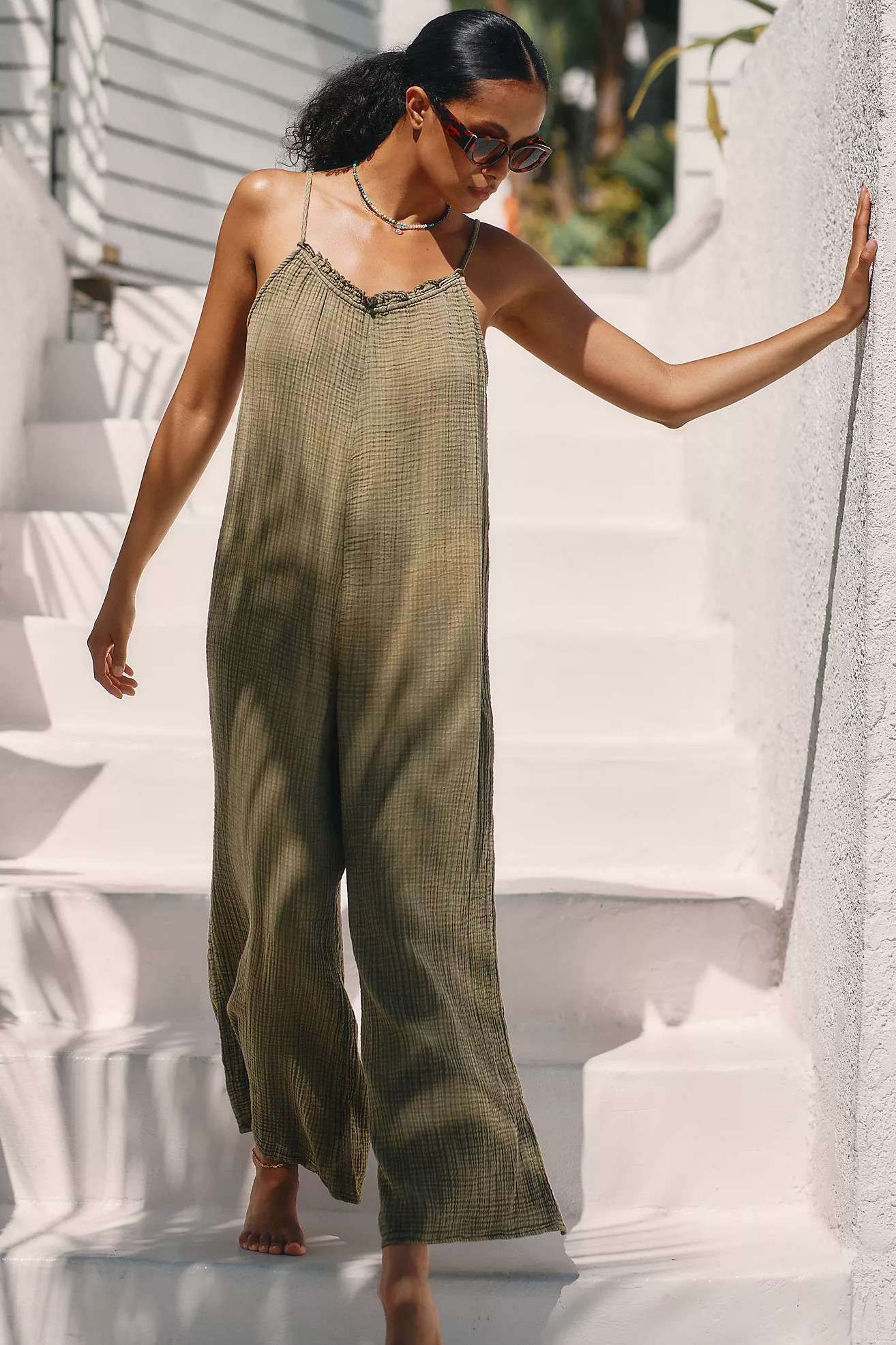 By Anthropologie Malika Gauze Jumpsuit | Anthropologie (US)
