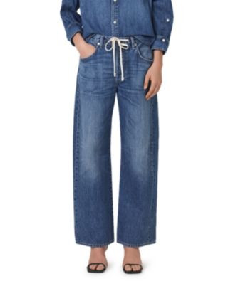 Citizens of Humanity Brynn Drawstring High Rise Wide Leg Jeans in Atlantis  | Bloomingdale's Wome... | Bloomingdale's (US)