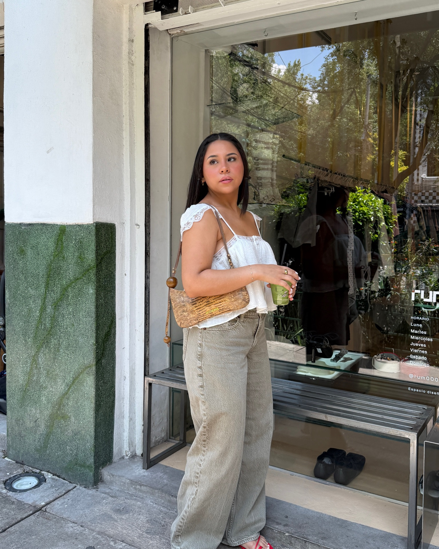 Top: small
Jeans: 26 short 
Sandals: 6.5
Snake print bag

#LTKdayinmylife #LTKgrwm #LTKootd