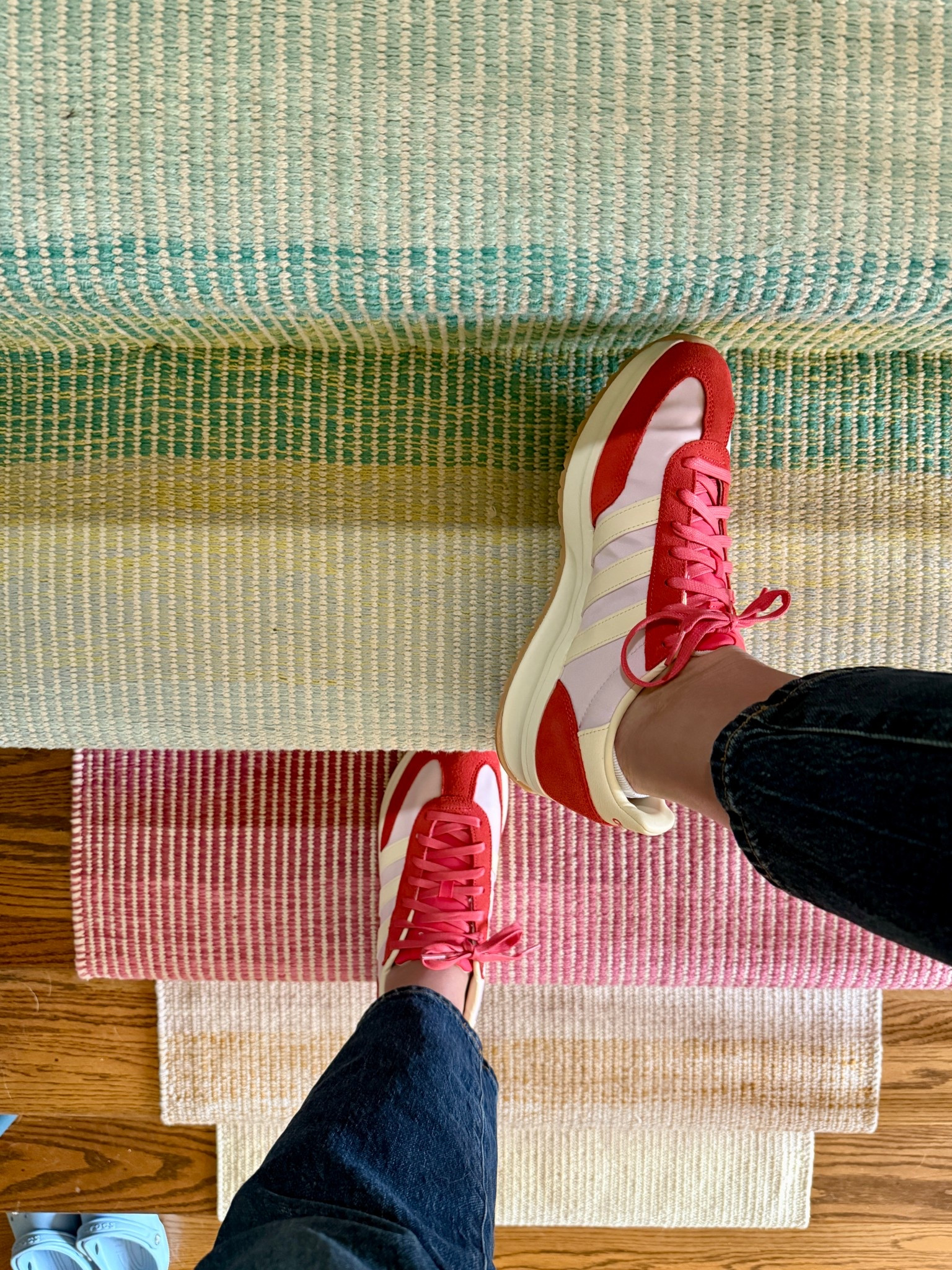 The only thing I asked for for Mother’s Day was these sneakers and I love them!!!! A colorful shoe can make ANY outfit more interesting 😍 PS- they are true to size and comfy.

#LTKFindsUnder100 #LTKOver40 #LTKShoeCrush