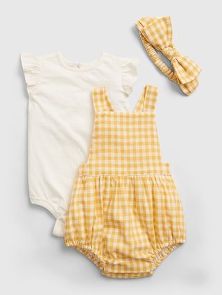 Baby Girl 0 To 24m / One-piecesBaby Gingham Print Outfit Set | Gap (US)