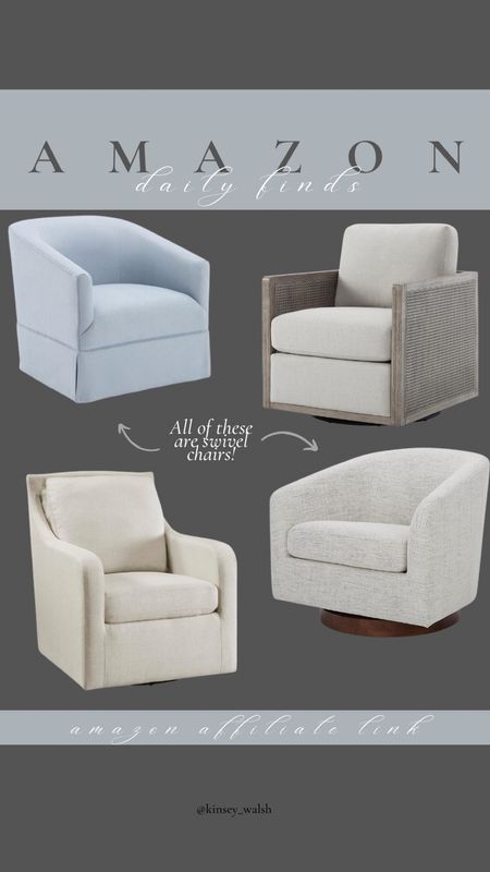 Love these affordable Amazon swivel chairs! 

#LTKsalealert #LTKstyletip #LTKhome