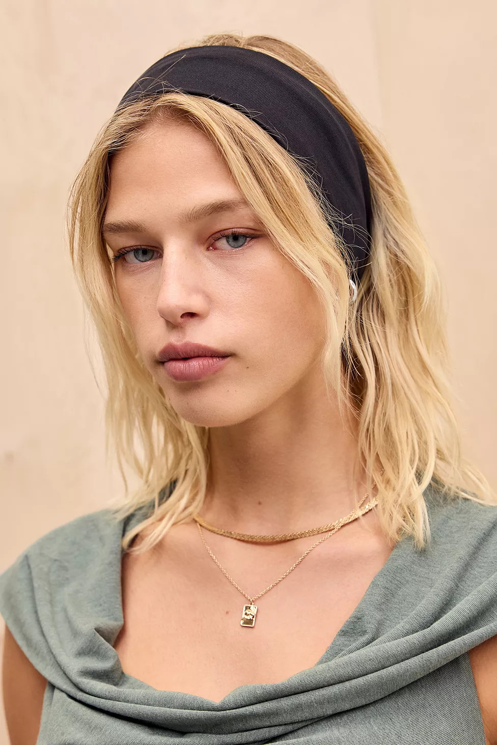 Wide Plain Headband | Urban Outfitters UK