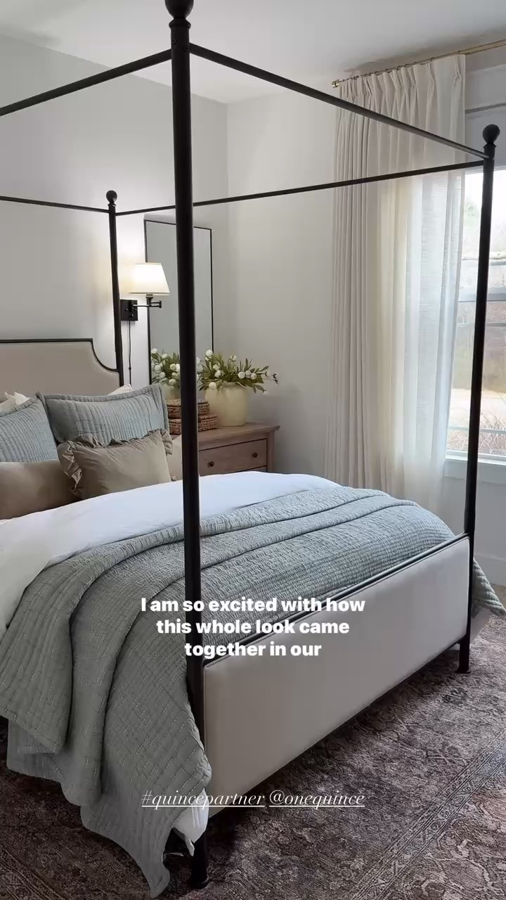 I’m just as in love with our guest bedroom refresh now as I was when we first did it! 🤍 This bedding from Quince has been so cozy and perfect for this space. Plus, who doesn’t love a cozy canopy bed? 🤩

#LTKHome