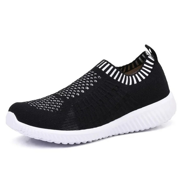 TIOSEBON Women's Athletic Walking Shoes Casual Mesh-Comfortable Work Sneakers Black US6 | Walmart (US)