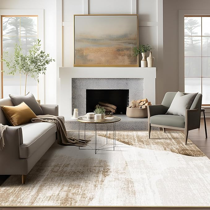 Phantoscope Geometry Collection Area Rug 4'x6' - Washable Rug Boho Rugs Non-Slip for Living Room,... | Amazon (US)