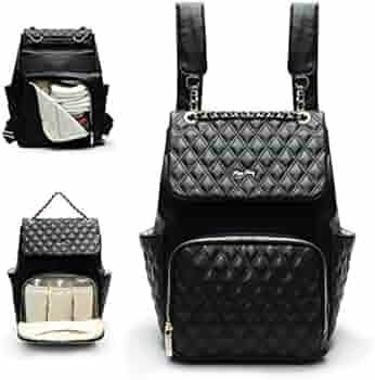 Leather Diaper Bag by miss fong,Diaper Bag Backpack, Backpack Diaper Bags | Amazon (US)