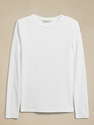 Refined Crew-Neck T-Shirt | Banana Republic (US)