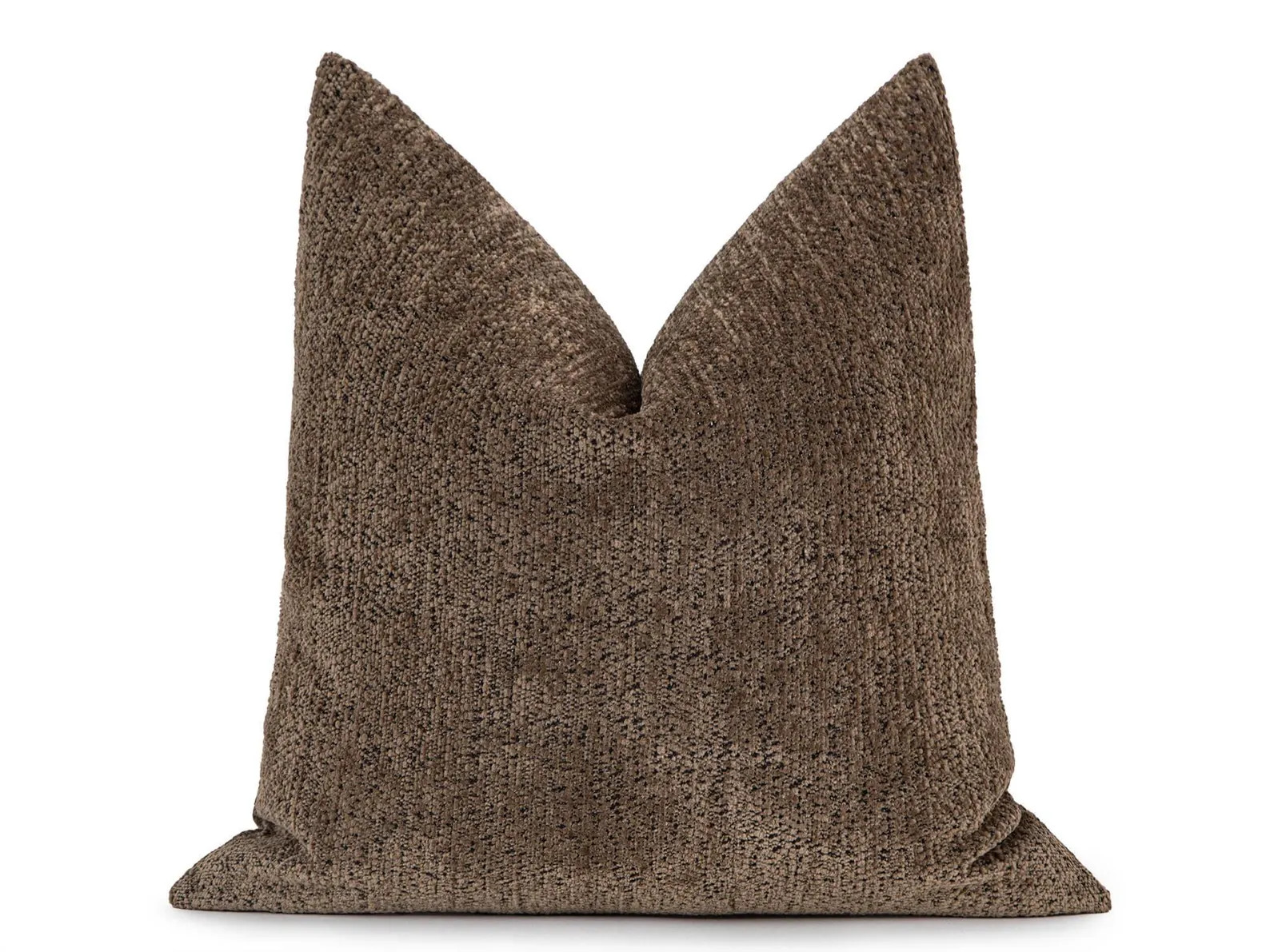 Taupe Brown Textured Pillow Cover | Fluffy Boho Euro Sham, We Pay Duty for USA | Etsy (Global)