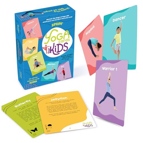 Yoga Cards for Kids 100 Yoga Poses with Real Life Photos, Kid-Friendly Yoga Positions for Home and Gym Use, Yoga Activities, Beginner - Advanced Poses, Promotes Mindfulness and Relaxation | Amazon (US)