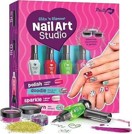 Nail Art Studio for Girls - Birthday Gift - Nail Polish Kit for Kids Ages 7-12 Years Old - Girl G... | Amazon (US)