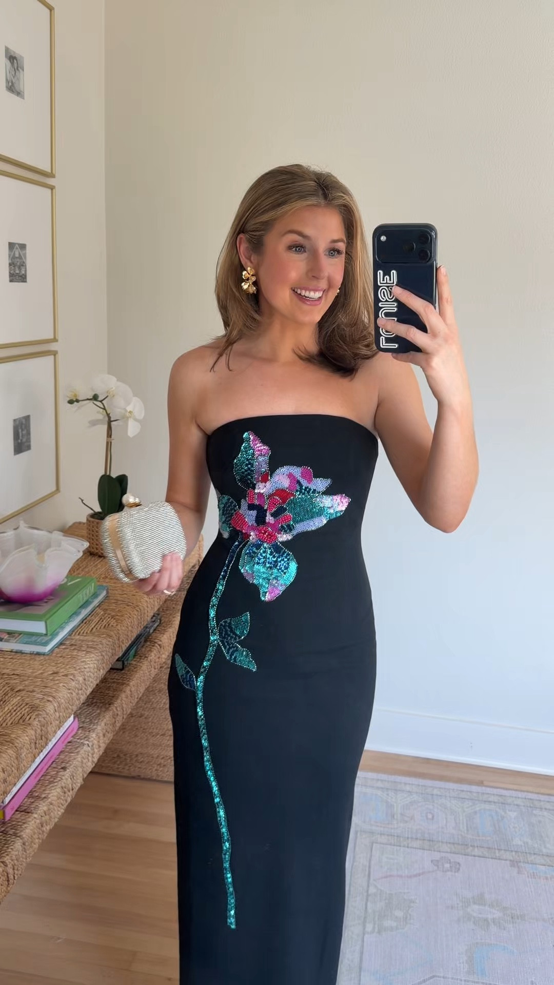 Black tie wedding guest look! Wearing a 2