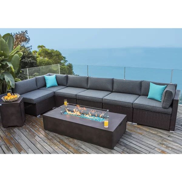 Emmy 6 - Person Outdoor Seating Group with Cushions | Wayfair North America