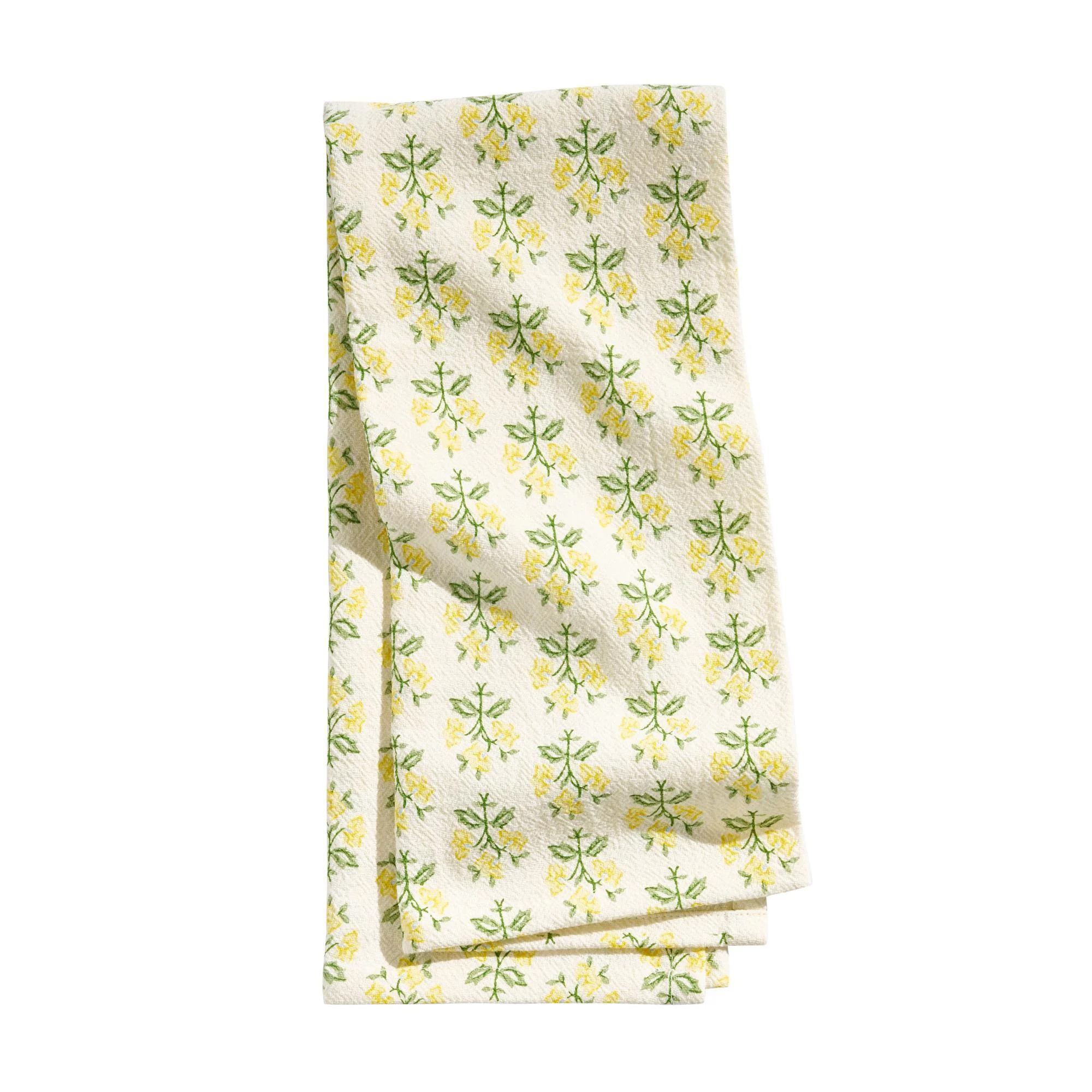 Beautiful Home by Drew Barrymore Hydrangea Trellis Ditsy Flour Sack Towel, 1 Piece, Buttercream, ... | Walmart (US)