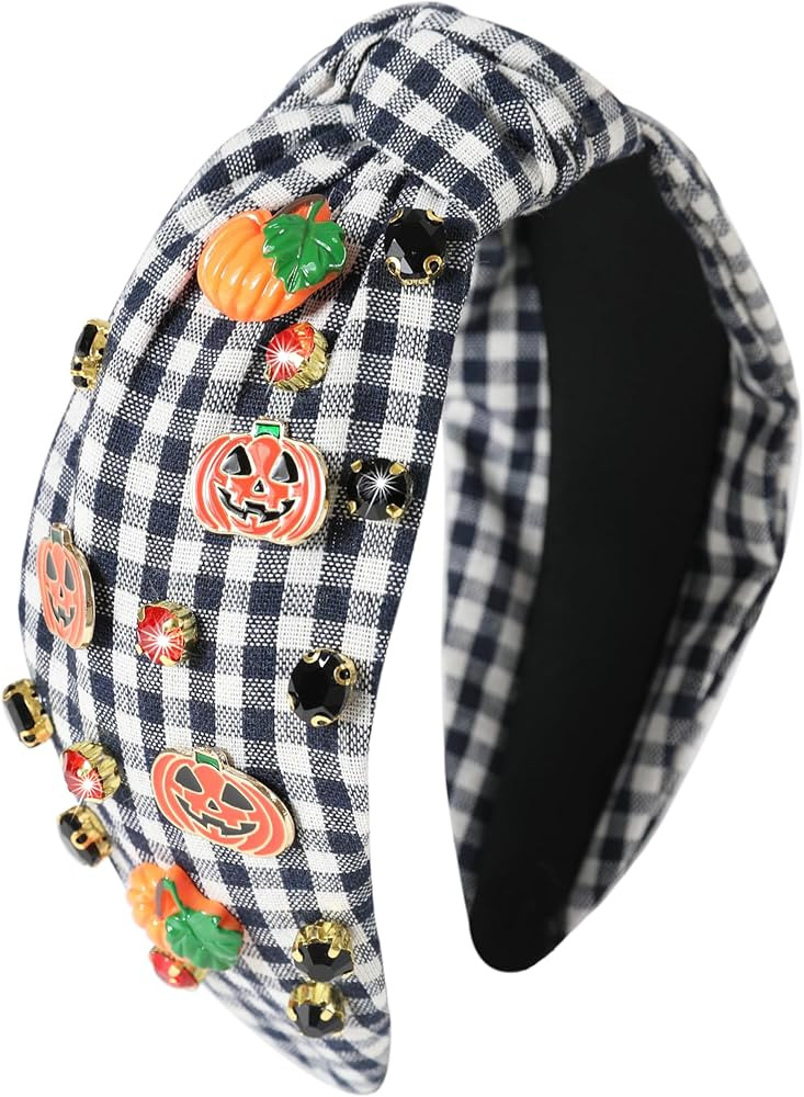 Halloween Pumpkin Headband for Women Pumpkin Costume Halloween Accessories Beaded Rhinestone Jewe... | Amazon (US)