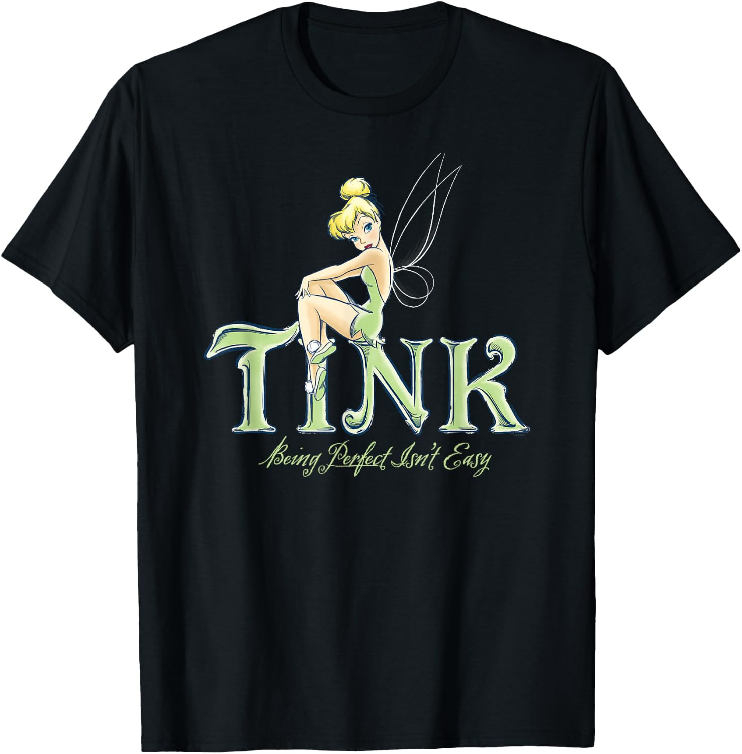 Disney Peter Pan Tinker Bell Being Perfect Isn’t Easy T-Shirt | Amazon (US)