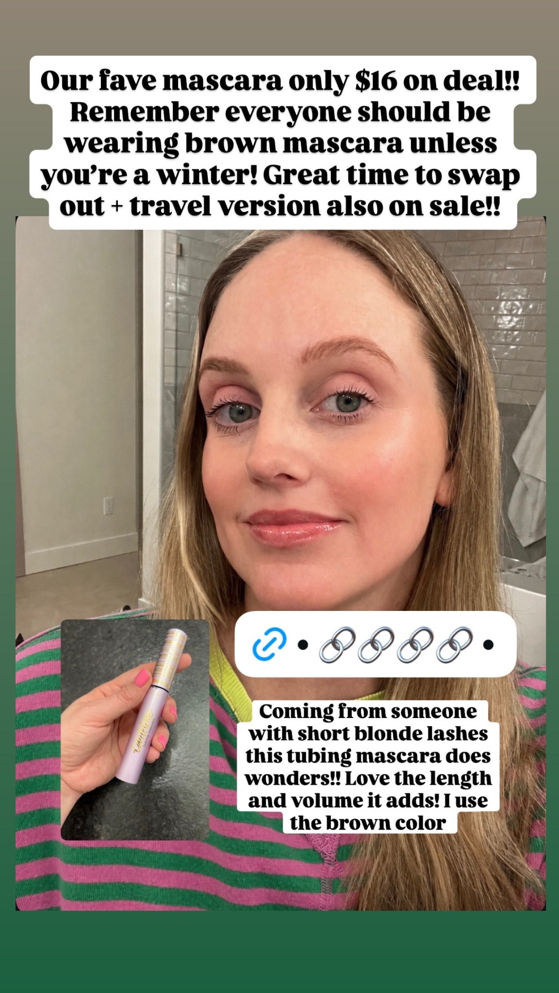 Our fave mascara only $16 on deal!! Remember everyone should be wearing brown mascara unless you’re a winter! Great time to swap out + travel version also on sale!!