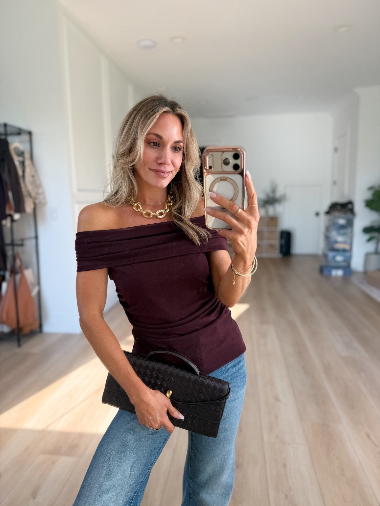 love this off the shoulder top + the color is so good for fall! perfect for date night!

#LTKootd #LTKSeasonal #LTKPetite