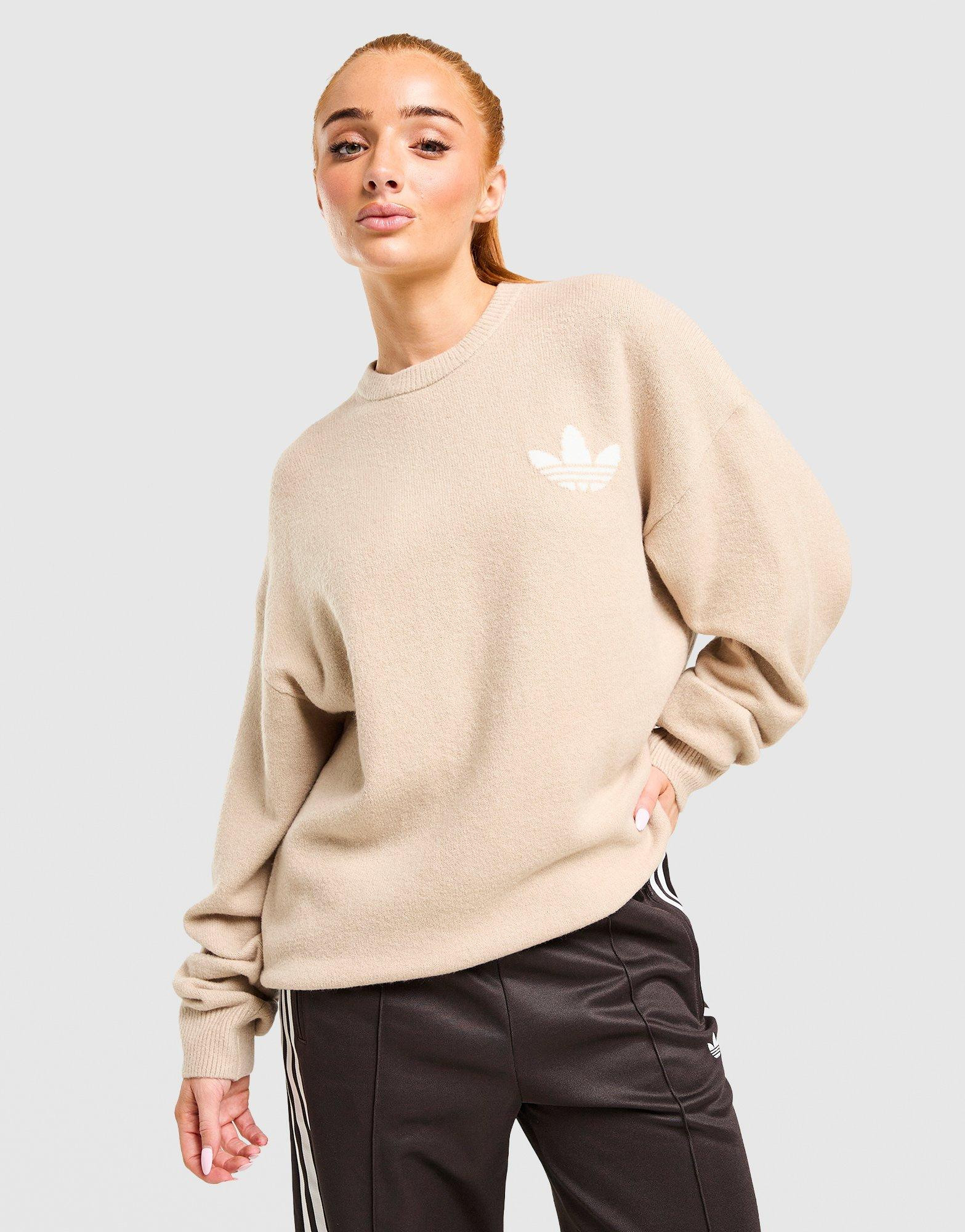adidas Originals Trefoil Knit Crew Sweatshirt | JD Sports (UK)