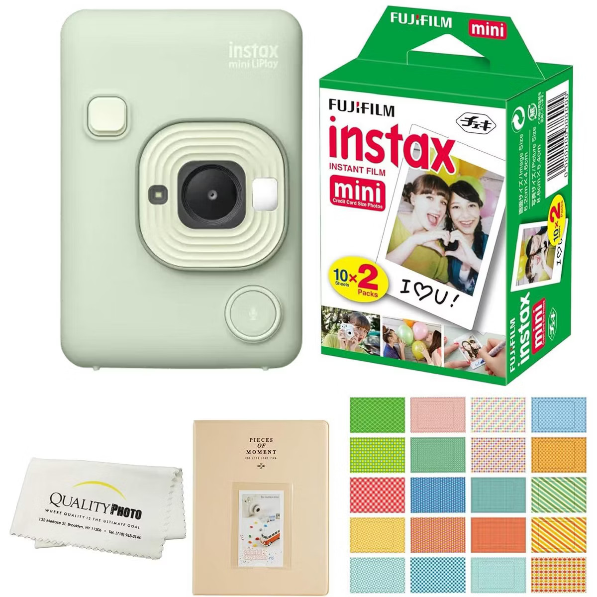 Fujifilm Instax Mini LiPlay Hybrid Instant Camera with 20 Instant Films and Photo Album Plus Stic... | Target