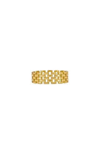SHASHI Linked Band Ring in Gold from Revolve.com | Revolve Clothing (Global)