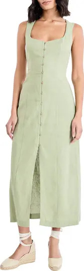 Sleeveless Linen Blend Maxi Dress | Nordstrom
