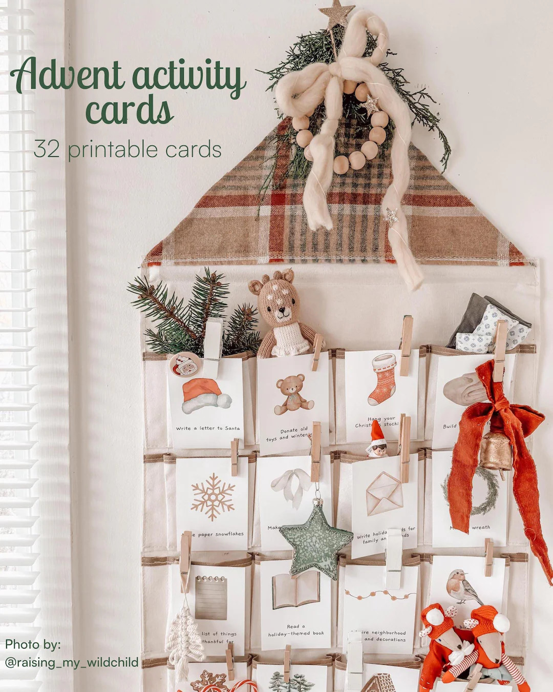 Kids Christmas Advent Activity Cards: 32 Printable Winter Activities (Digital Download) | Etsy (US)