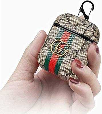 Airpods case Cover,Upgrade Compatible Apple Airpod 1&2,3D Luxury Leather Shockproof Airpods Acces... | Amazon (US)