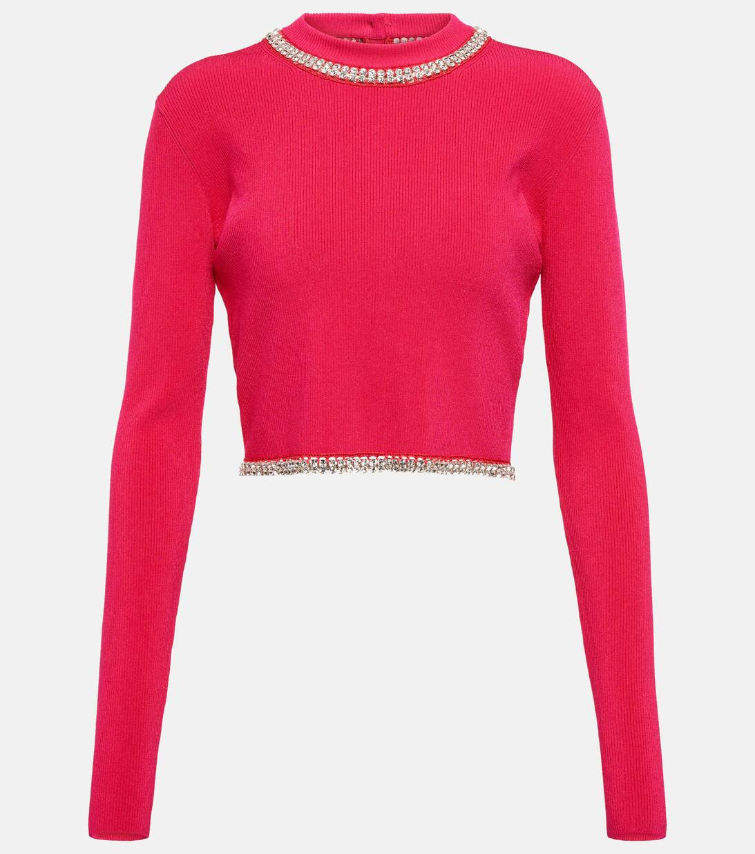 Paco RabanneEmbellished ribbed-knit top | Mytheresa (US/CA)