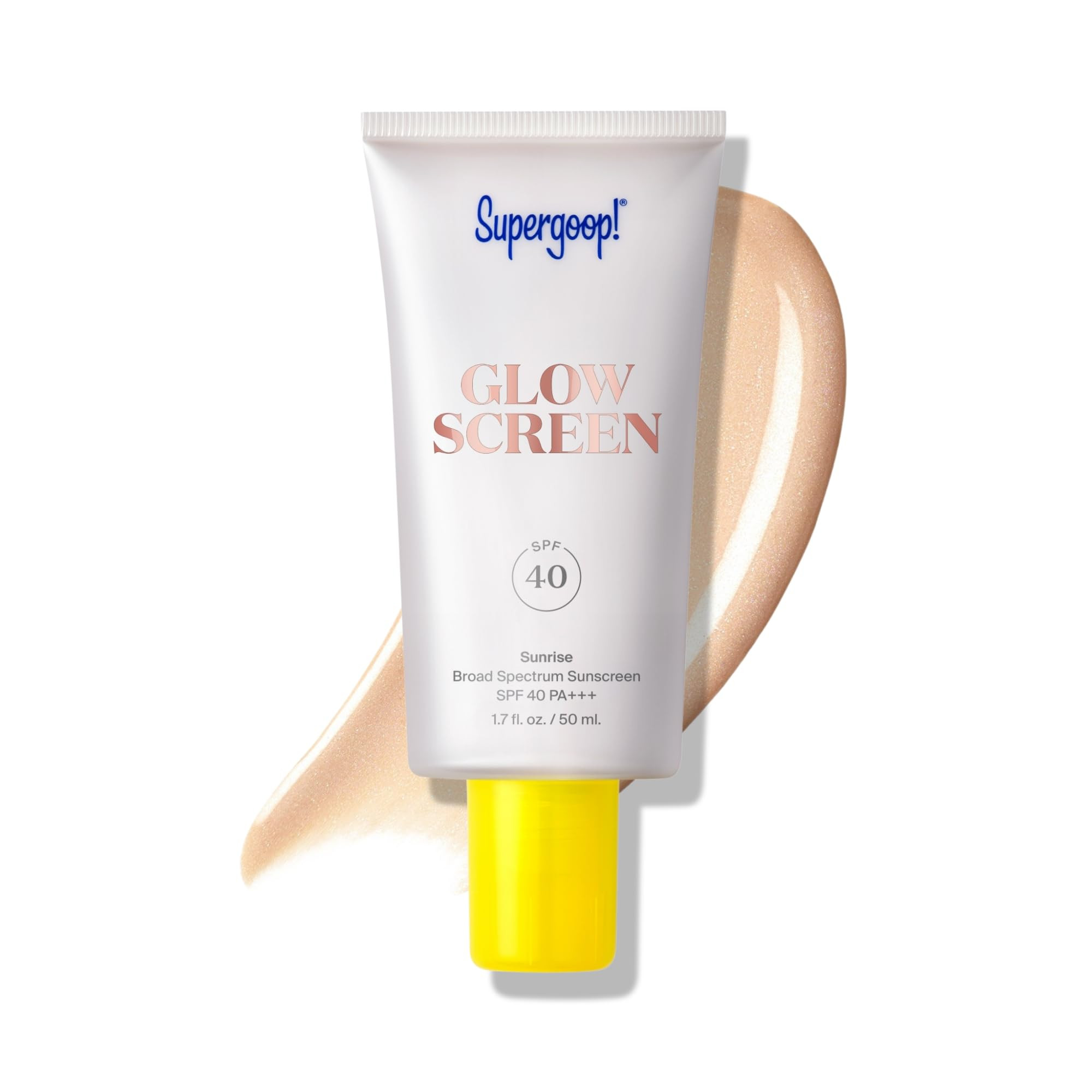 Supergoop! Glowscreen SPF 40, Sunrise (Champagne Glow) - 1.7 fl oz - Glowy Primer + Broad Spectru... | Amazon (US)