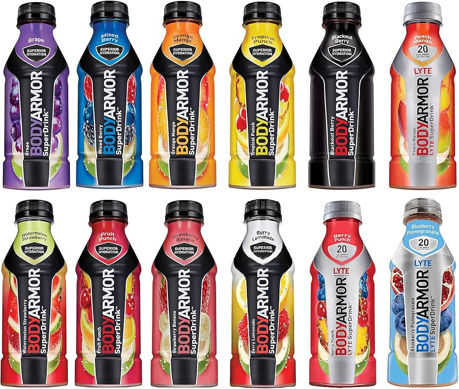 Body Armor Superdrink Variety Pack,( 8 Flavors ), 16 Ounce Bottles, 24 Pack, Assorted | Amazon (US)
