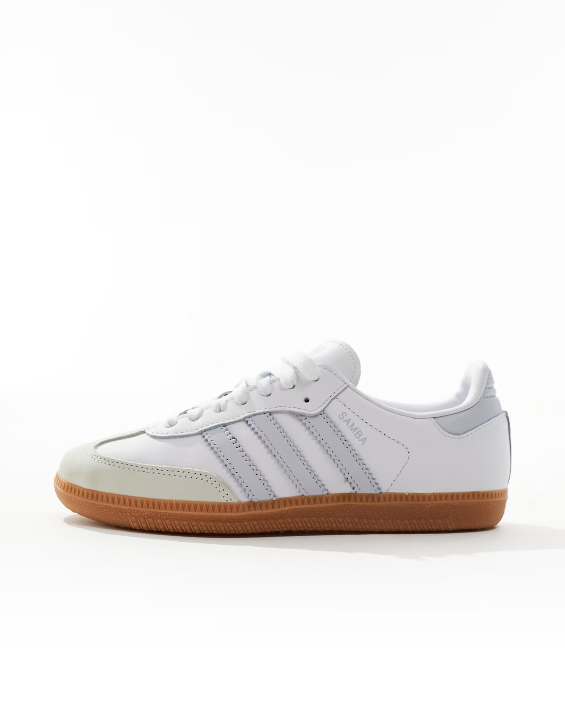 adidas Originals Samba OG trainers in white and pastel blue | ASOS | ASOS (Global)
