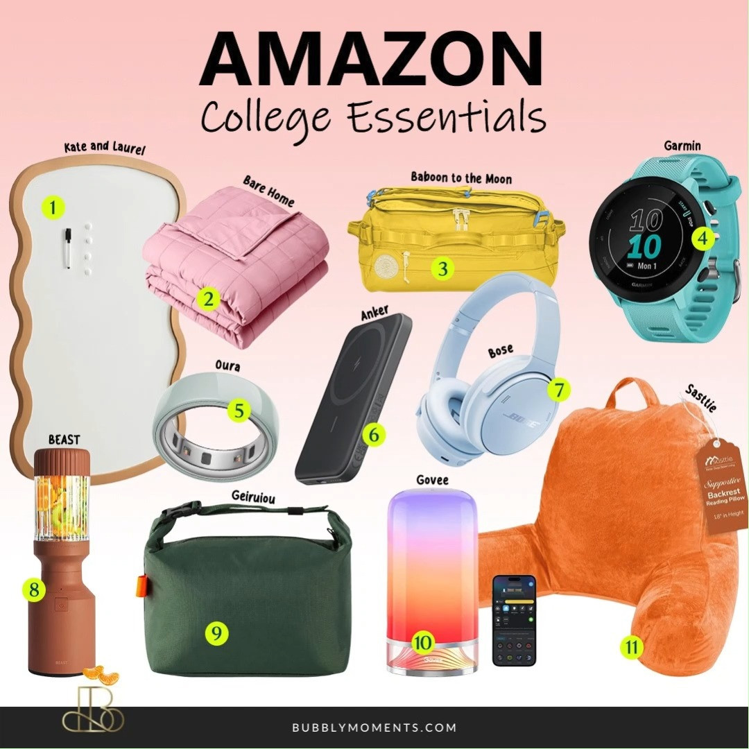 🎓 Getting ready for college? Check out these college essentials from Amazon that can help make student life easier. From dorm room basics and study supplies to everyday must-haves, these finds are perfect for staying organized and prepared throughout the school year. Whether you're a freshman or returning student, you'll find helpful items for campus life, studying, and your daily routine. Save this post for later and browse these college favorites!
#LTKFinds #LTKStyle #LTKSeasonal #CollegeEssentials #BackToSchool #CollegeLife #StudentLife #DormRoom #StudyEssentials #SchoolSupplies #CampusLife #AmazonFinds #AmazonFavorites #DormDecor #Organization #Productivity #CollegeMustHaves #UniversityLife #SchoolReady  

 