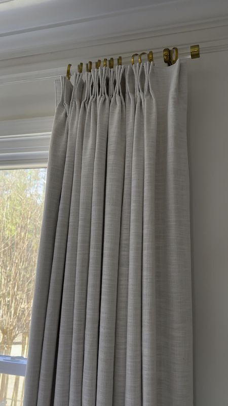 My curtains are 15% off right now and my acrylic curtain rod is also on sale!






Linen look curtains, drapes, window treatment, bedroom, living room, dining room, pinch, pleat, Ballard designs two pages 

#LTKCyberWeek #LTKsalealert #LTKhome