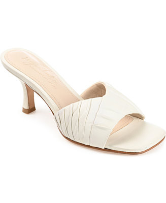 Journee Signature Women's Juliette Leather Open Toe Dress Sandals - Macy's | Macy's