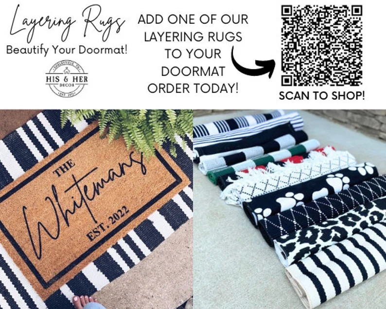 Personalized Christmas Gift Personalized Gifts for Her Gift for Women Custom Door Mat Christmas G... | Etsy (US)