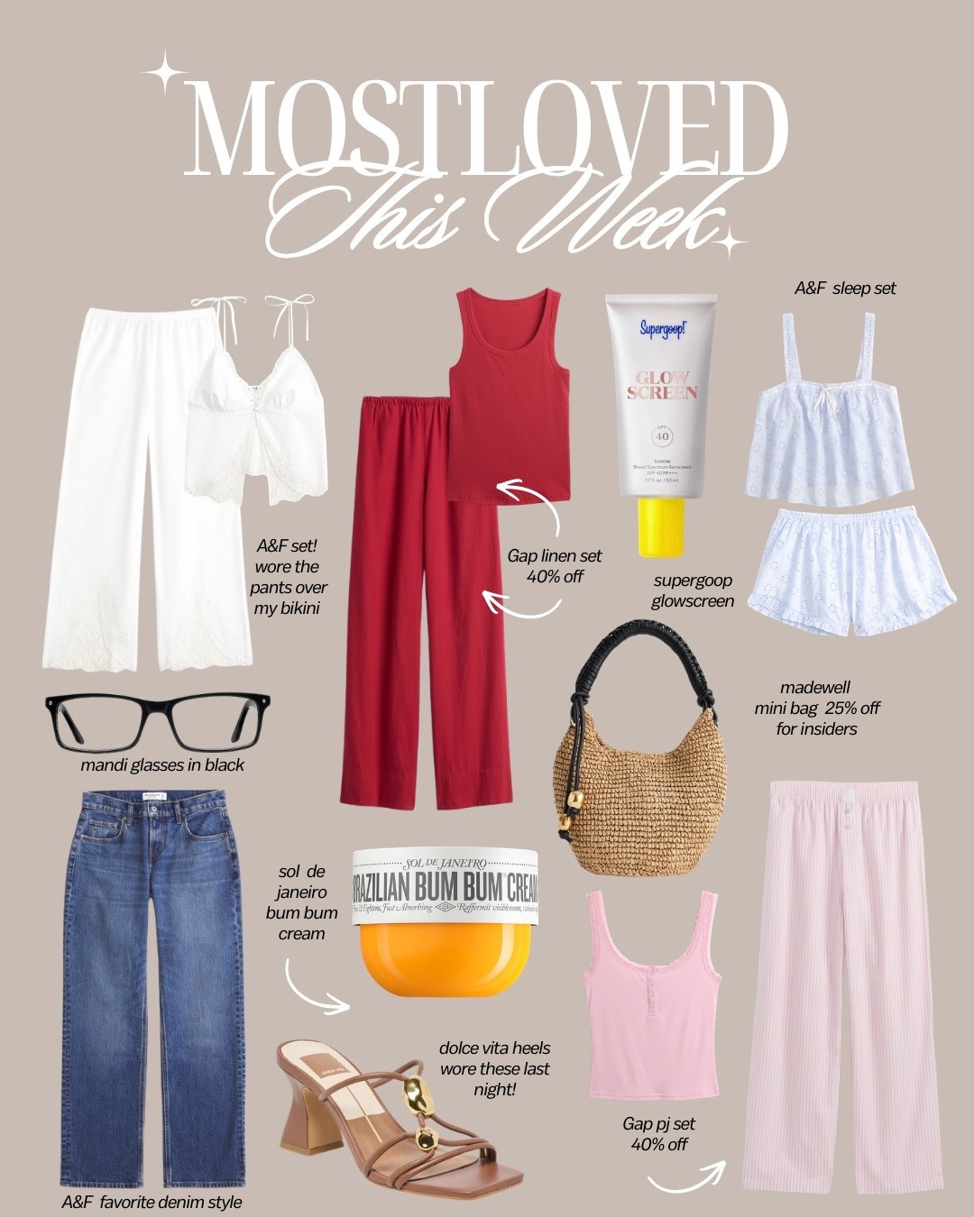 [3/17/26] most loved items this week 🫶🏻 some of my fav pajamas, beauty items, shoes, denim & more 


#LTKSeasonal #LTKBeauty #LTKootd