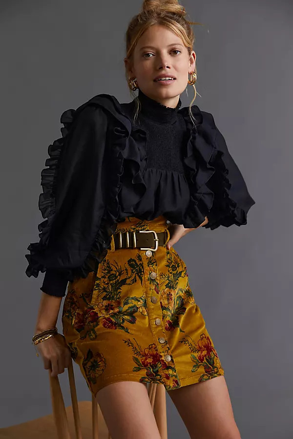 Pilcro Corduroy Mini Skirt By Pilcro in Assorted Size 0 | Anthropologie (US)