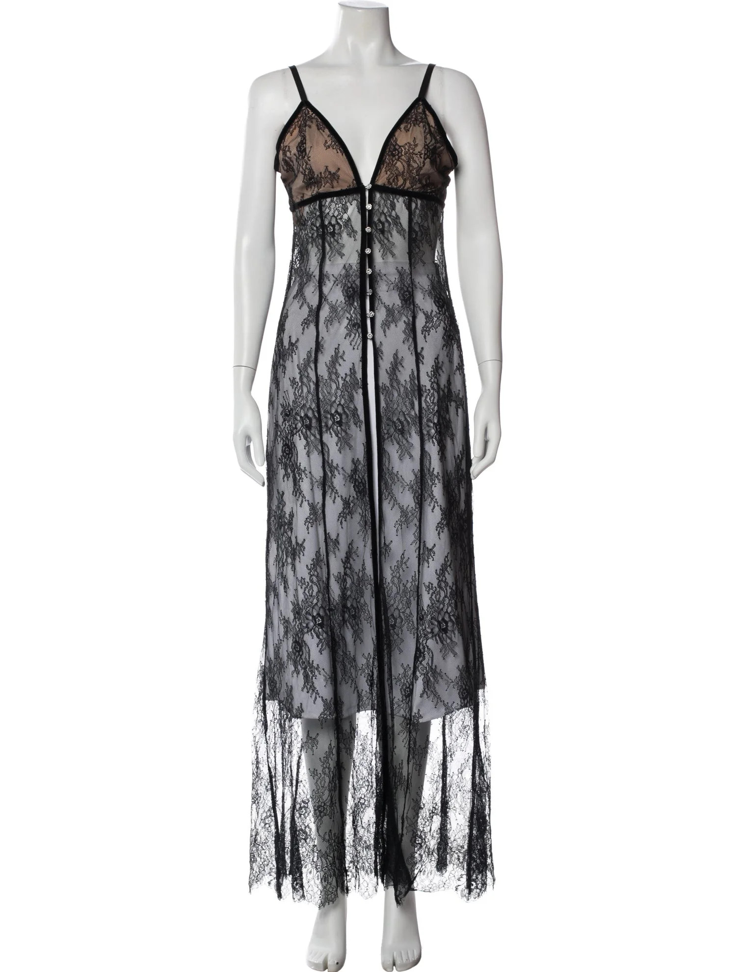 Alice + Olivia Lace Pattern V-Neck Top - Tops, Clothing - WAO579864 | The RealReal | The RealReal