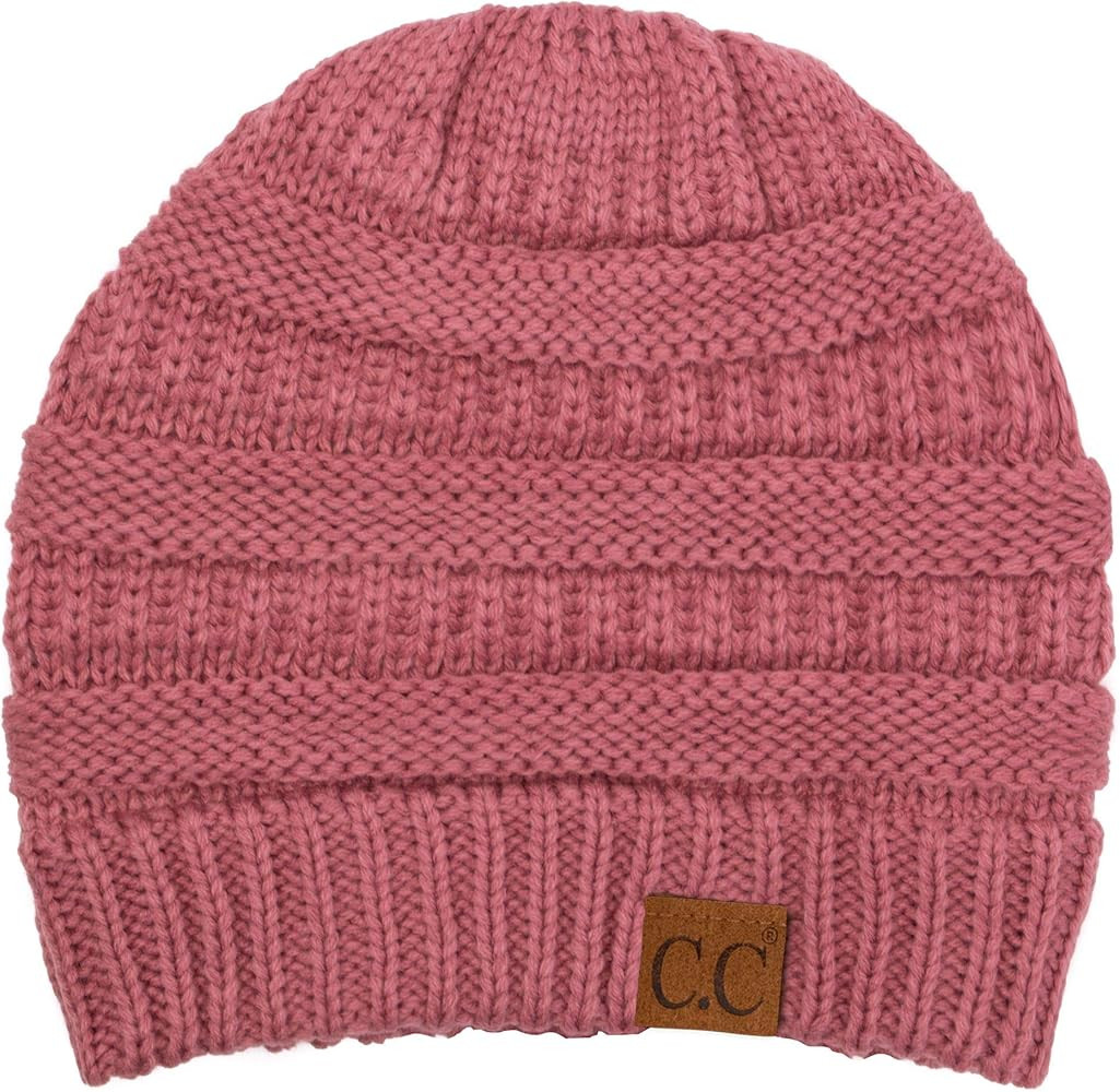 C.C Trendy Warm Chunky Soft Stretch Cable Knit Beanie Skully | Amazon (US)
