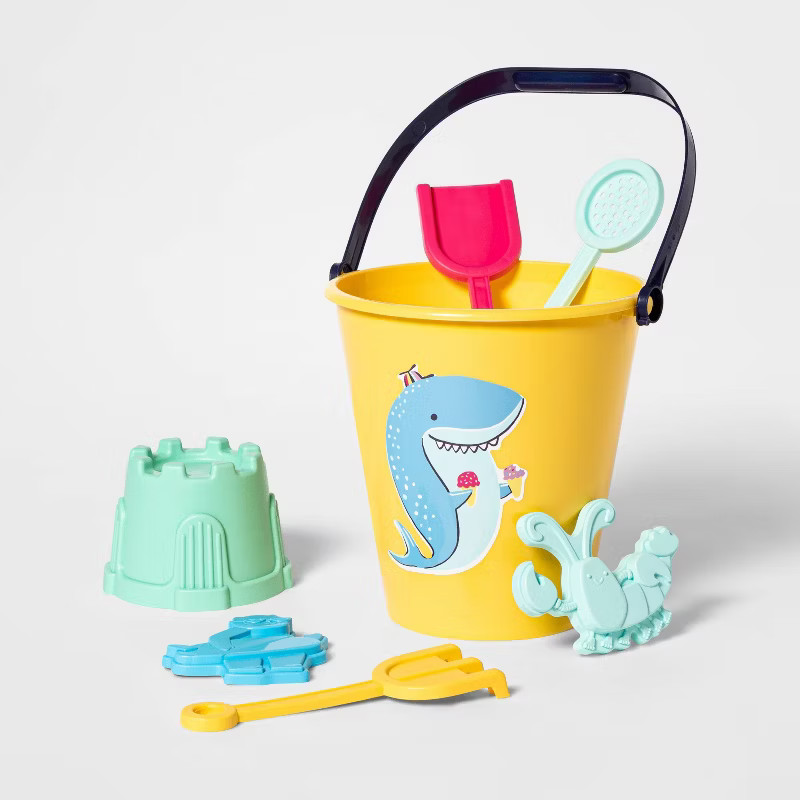 7pc Shark Sand Bucket Set - Sun Squad™ | Target