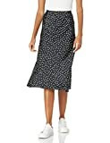The Drop Women's Maya Silky Slip Skirt, Black/White Polka Dot Print, L | Amazon (US)