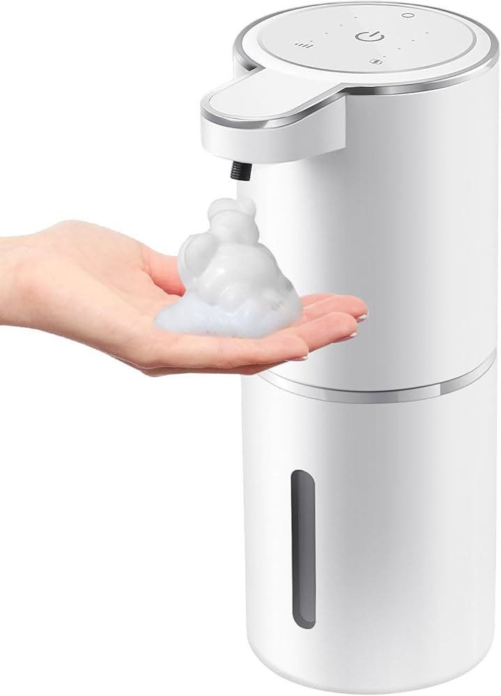 Automatic Foaming Soap Dispenser, 4-Level Adjustable Foam, Wall Mount, USB Rechargeable, 12.8oz/3... | Amazon (US)