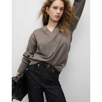 M&S Air-Yarn V-Neck Jumper Nutmeg | Marks & Spencer (UK)