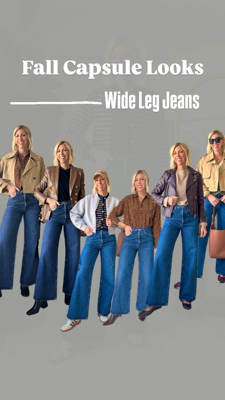 Dark wash, wide like jeans are so versatile and perfect to add to your fall wardrobe because they can easily be dressed up or down. I love the flattering high-rise and full length of these jeans. I am wearing my true to size 27.

#LTKOver40 #LTKStyleTip #LTKSeasonal
