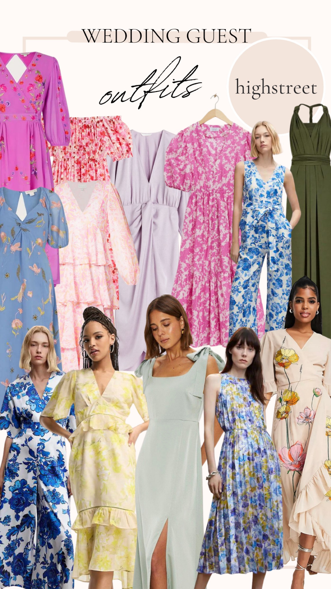 Affordable edit of wedding guest outfits from the highstreet! Perfect for a summer wedding. 

#LTKwedding #LTKSeasonal