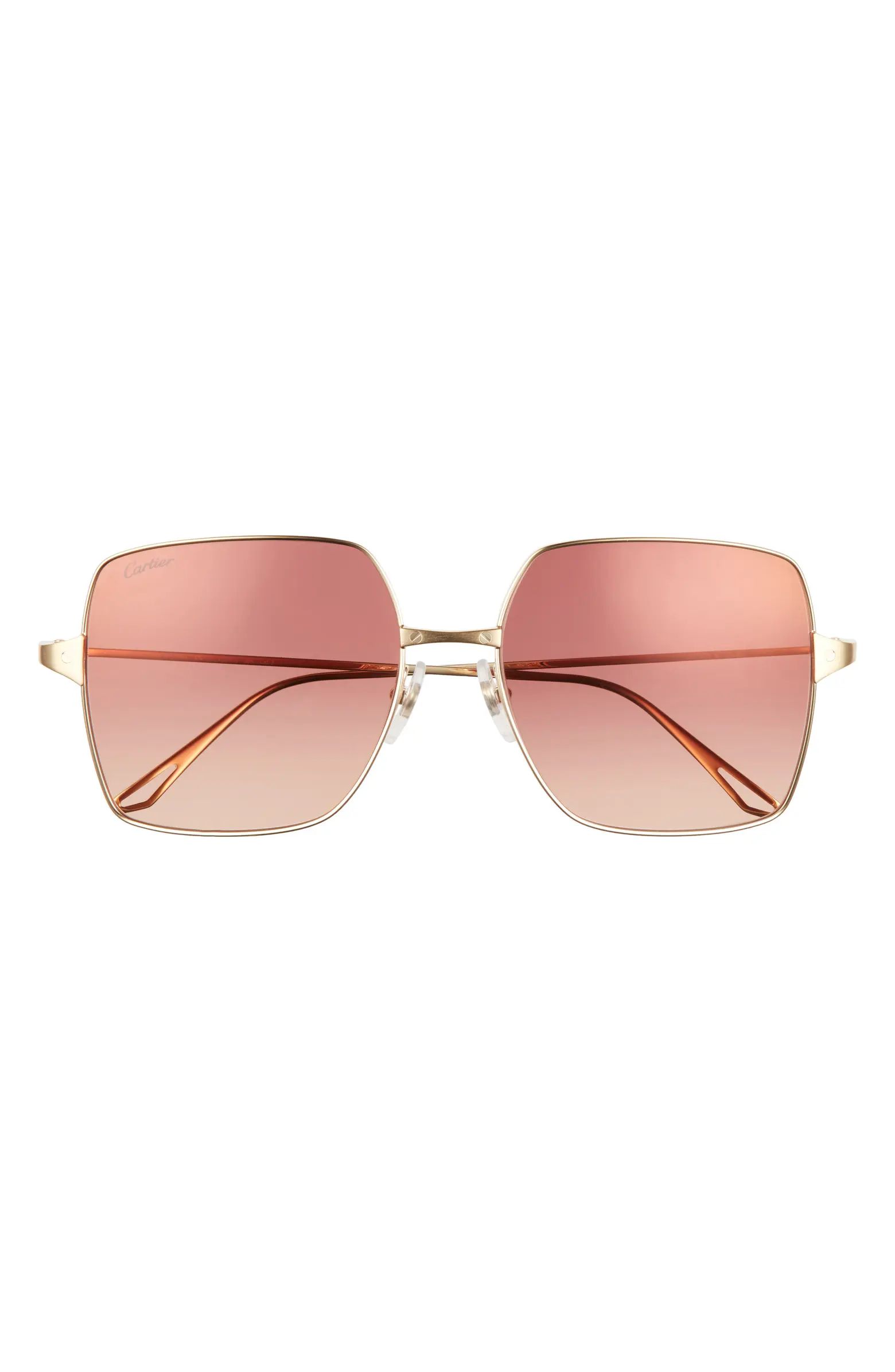 Cartier 57mm Square Sunglasses | Nordstrom | Nordstrom