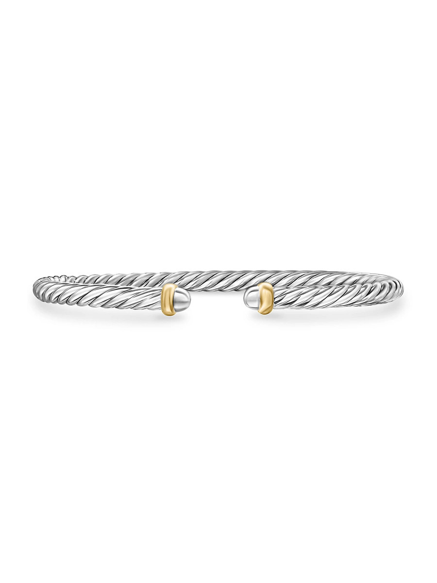 Women's Cable Flex Bracelet in Sterling Silver - Silver - Size XL | Saks Fifth Avenue