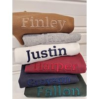 Embroidered Custom Kids Name Crewneck Sweater, For & Toddlers, Personalized Sweatshirts, Gift | Etsy (US)