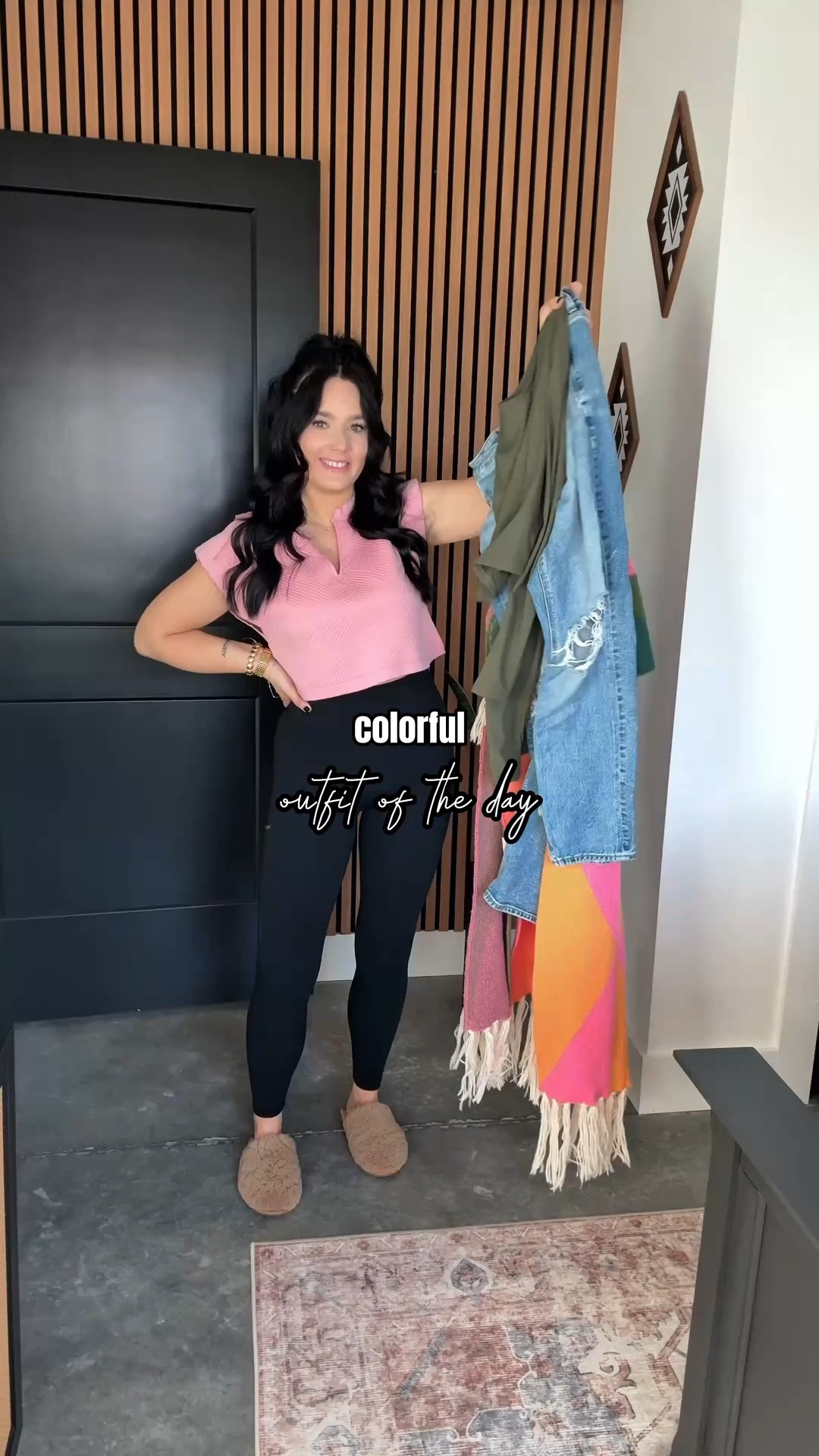 Colorful OOTD 🖤

Long Sleeve - small (army green)
Duster - small (multi color - does come in two other colors as well!)
Jeans - 4
Belt - 27-31

I was absolutely floored when this duster got delivered! The quality is incredible and feels so high end, the fringe detail is so fun & can we talk about these bright colors 😍 I layered it over this army green basic long sleeve (have this one in so many color options!) to tie in with the duster, paired them with my American Eagle ripped jeans, this fun neutral studded belt & my neutral platform combat boots! (I'm linking them from two sites since size availability does vary!)



#LTKFindsUnder100 #LTKgrwm #LTKootd